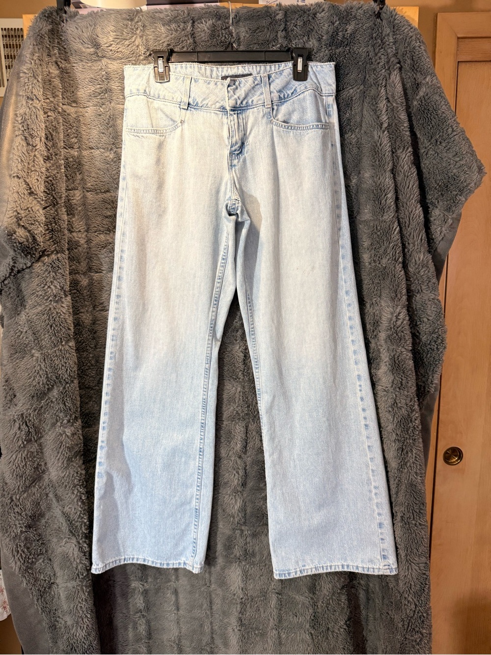 LONDONJEAN Light Blue Wide Leg Jeans